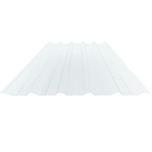Lichtplatte Polycarbonat | Spundwand | T35+ | 1 mm | Breite 1085 mm | glasklar