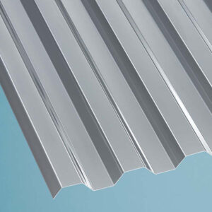 Lichtplatte Polycarbonat | Thermic | Spundwand | 76/18 | 0,8 mm | Breite 1040 mm | grau