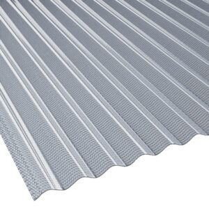 Lichtplatte PVC | Wellplatte | 76/18 | 2,5 mm | Breite 1030 mm | grau