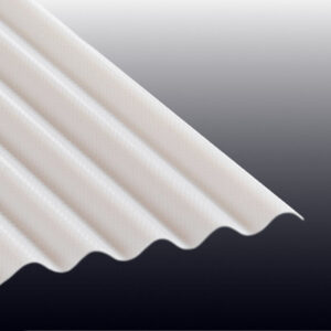 Lichtplatte Polycarbonat | Tejemacro | Wellplatte | 76/18 | 2,8 mm | Breite 1045 mm | wabenstruktur | opal-weiß