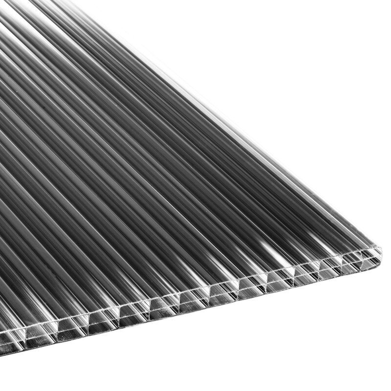 Stegplatte Polycarbonat | Polyclear | 16 mm | Breite 980 mm | anthrazit 1 Stegplatte Polycarbonat | Polyclear | 16 mm | Breite 980 mm | anthrazit