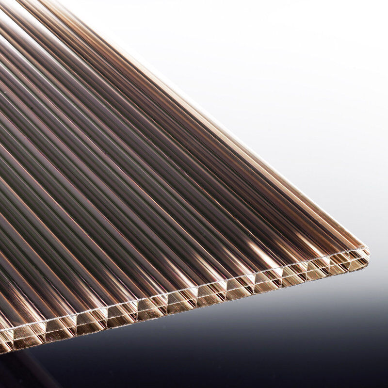Stegplatte Polycarbonat | Polyclear | 16 mm | Breite 1200 mm | bronze 1 Stegplatte Polycarbonat | Polyclear | 16 mm | Breite 1200 mm | bronze