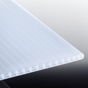 Stegplatte Polycarbonat | Polyclear | 16 mm | Breite 980 mm | opal-weiß