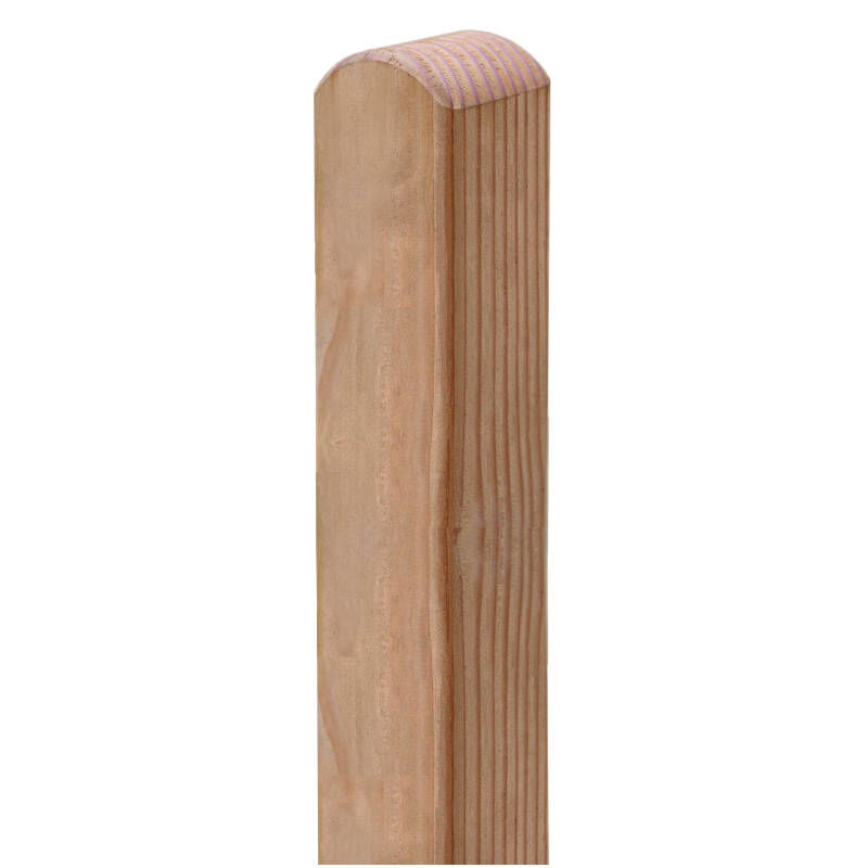 Pfosten Douglasie | 9 x 9 | Kopf gerundet 1 Pfosten Douglasie | 9 x 9 | Kopf gerundet