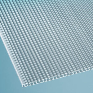 Doppelstegplatte Polycarbonat | 10 mm | Breite 1050 mm | glasklar