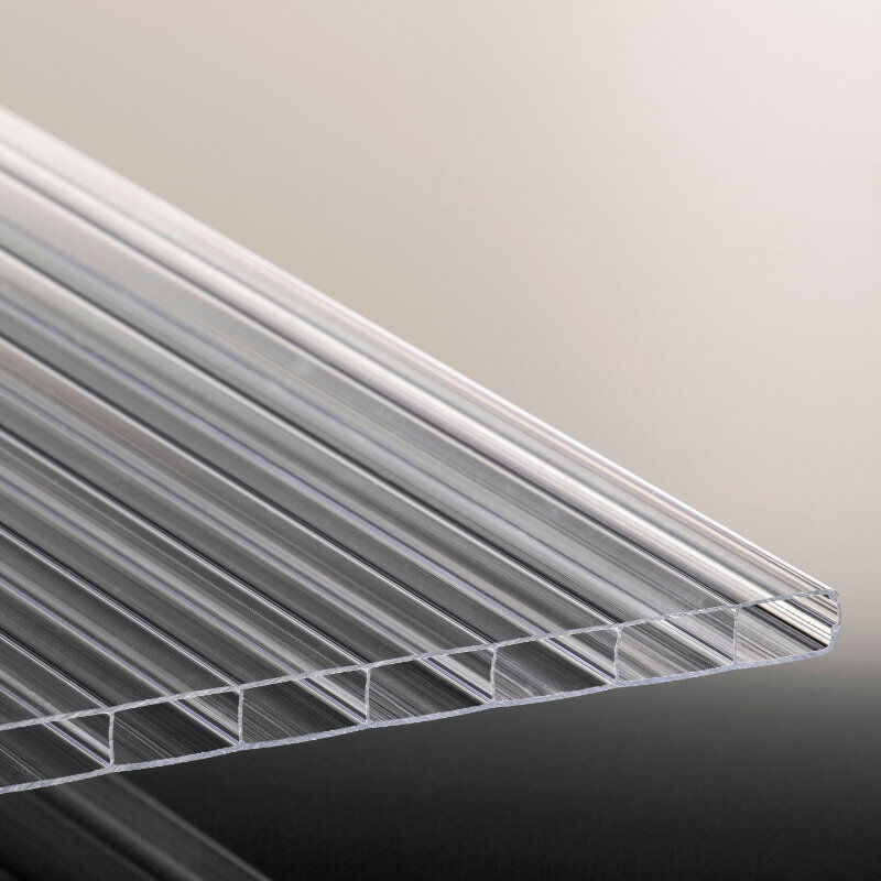 Doppelstegplatte Polycarbonat | Poly Breitkammer | 16 mm | Breite 1200 mm | glasklar 1 Doppelstegplatte Polycarbonat | Poly Breitkammer | 16 mm | Breite 1200 mm | glasklar
