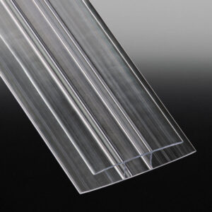 Transparentes H-Profil aus Polycarbonat