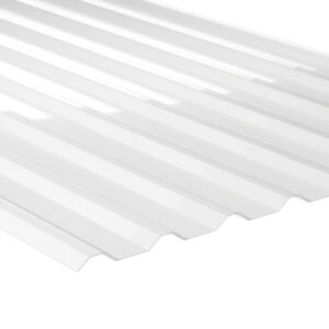 Lichtplatte Polycarbonat | 2nd LIFE LINE | Spundwand | 20/138 | 1,2 mm | Breite 1140 mm | glasklar