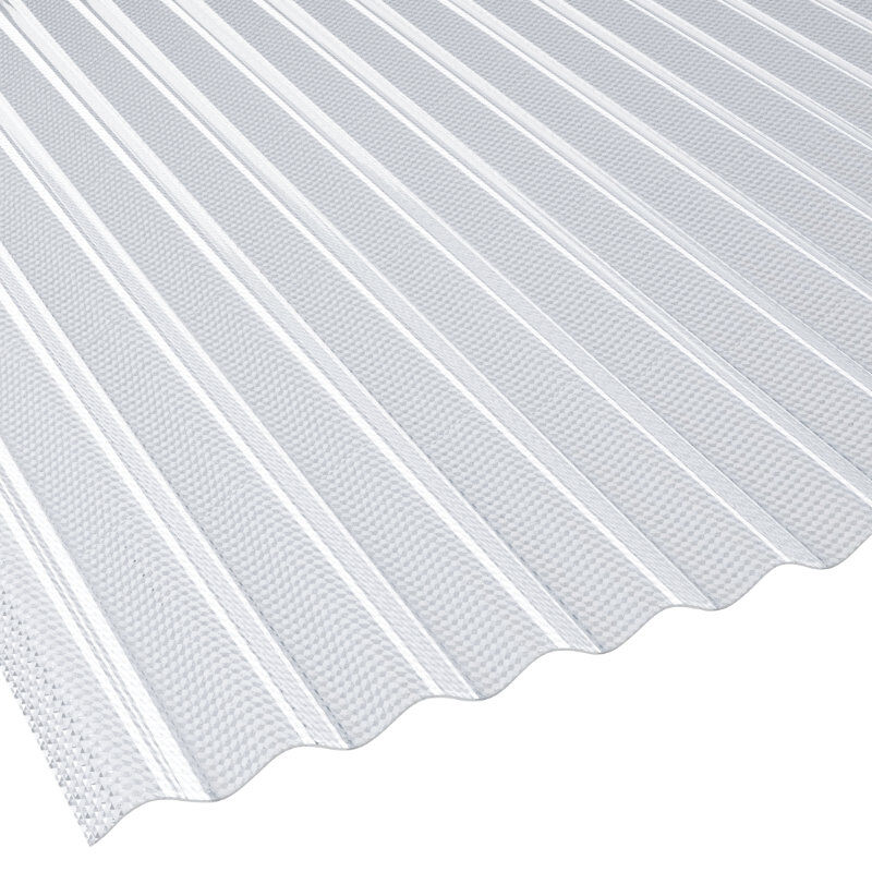 Lichtplatte Polycarbonat | 2nd LIFE LINE | Wellplatte | 76/18 | 2,8 mm | Breite 1045 mm | wabenstruktur | glasklar 1 Lichtplatte Polycarbonat | 2nd LIFE LINE | Wellplatte | 76/18 | 2,8 mm | Breite 1045 mm | wabenstruktur | glasklar