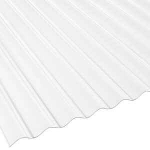 Lichtplatte Polycarbonat | Wellplatte | 76/18 | 1,4 mm | Breite 900 mm | glasklar