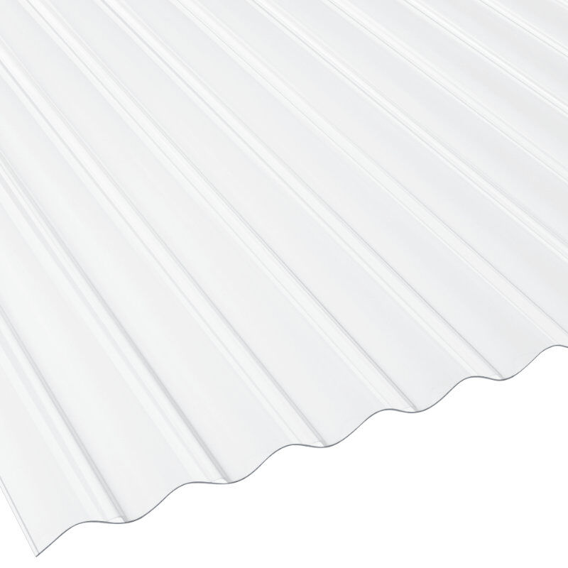 Lichtplatte Polycarbonat | Wellplatte | 76/18 | 1,4 mm | Breite 900 mm | glasklar 1 Lichtplatte Polycarbonat | Wellplatte | 76/18 | 1,4 mm | Breite 900 mm | glasklar