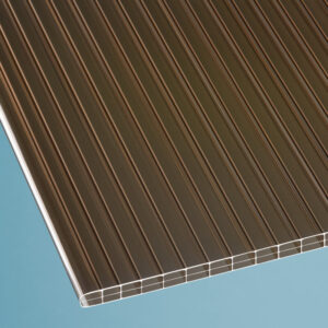 Stegplatte Polycarbonat | 16 mm | Breite 980 mm | bronze