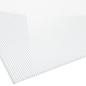Doppelstegplatte Polycarbonat | 2ND LIFE LINE | 10 mm | Breite 1050 mm | glasklar