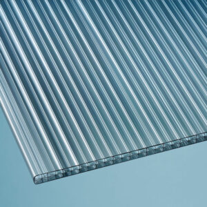 Stegplatte Polycarbonat | X16 5-Fach | 16 mm | Breite 980 mm | graphit
