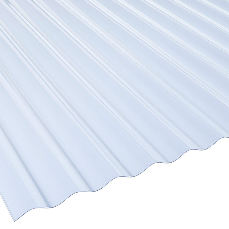 Lichtplatte PVC | BioLine | Wellplatte | 177/51 Profil 5 | 1,4 mm | Breite 920 mm | glasklar-bläulich 1 Lichtplatte PVC | BioLine | Wellplatte | 177/51 Profil 5 | 1,4 mm | Breite 920 mm | glasklar-bläulich
