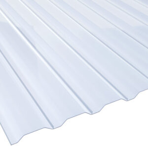 Lichtplatte PVC | BioLine | Spundwand | 20/138LA | 1,4 mm | Breite 1130 mm | glasklar-bläulich