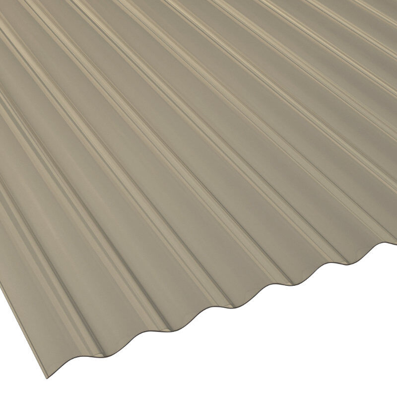 Lichtplatte PVC | Wellplatte | 76/18 | 1,2 mm | Breite 900 mm | bronze 1 Lichtplatte PVC | Wellplatte | 76/18 | 1,2 mm | Breite 900 mm | bronze
