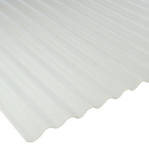Lichtplatte PVC | Wellplatte | 76/18 | 2,5 mm | Breite 1030 mm | wabenstruktur | opal-weiß