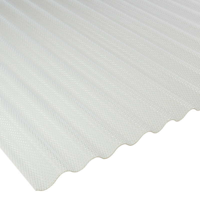 Lichtplatte PVC | Wellplatte | 76/18 | 2,5 mm | Breite 1030 mm | wabenstruktur | opal-weiß 1 Lichtplatte PVC | Wellplatte | 76/18 | 2,5 mm | Breite 1030 mm | wabenstruktur | opal-weiß