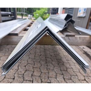 Ortgang | 2,70 m Länge | Weißaluminium ( RAL 9006 )