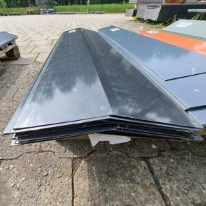 Firstblech | 1,00 m Länge | Tiefschwarz ( RAL 9005 )