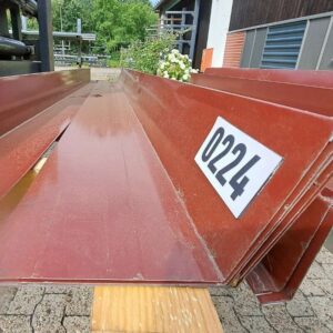 Wandanschluss | 2,00 m Länge | Rotbraun ( RAL 8012 )