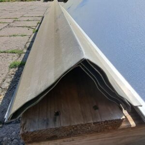Ortgang | Aluminium | 2,00 m Länge | Graualuminium ( RAL 9007 )