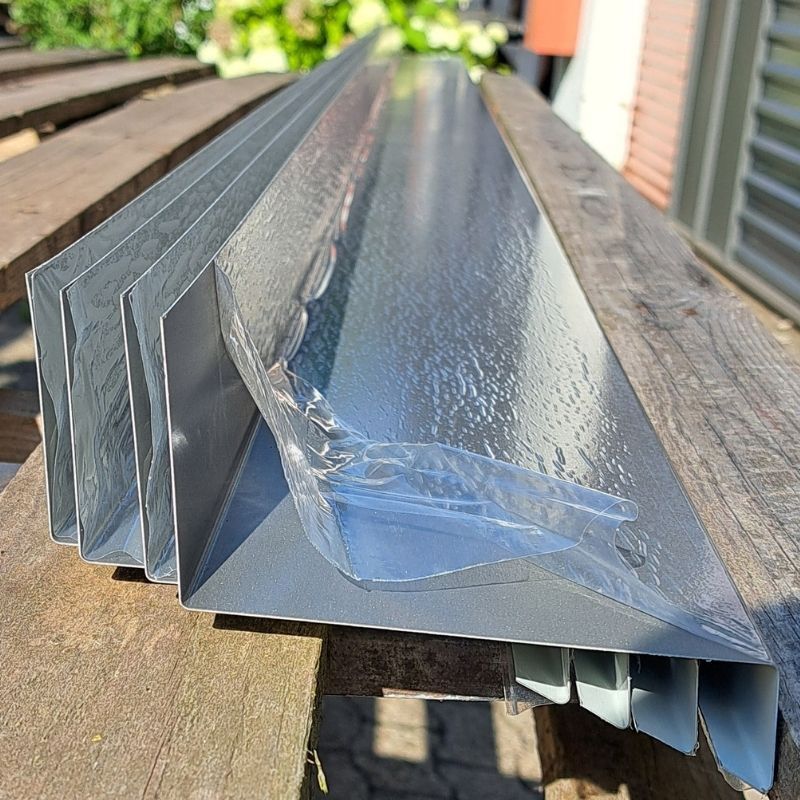 Fensterbank | 3,00 m Länge | Graualuminium ( RAL 9007 ) 1 Fensterbank | 3,00 m Länge | Graualuminium ( RAL 9007 )