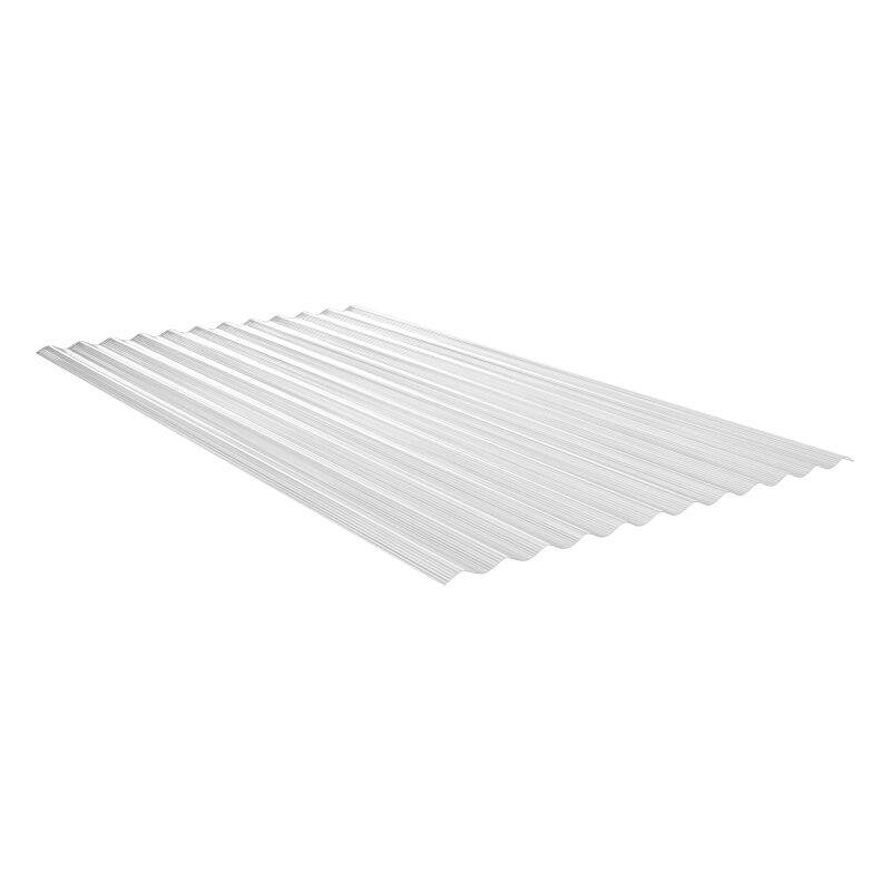 Lichtplatte Polycarbonat Welle 76/18 | NO DROP | 1,4 mm | Breite 1116 mm | 5 Stück | 2,00 m Länge | klar 1 Lichtplatte Polycarbonat Welle 76/18 | NO DROP | 1,4 mm | Breite 1116 mm | 5 Stück | 2,00 m Länge | klar