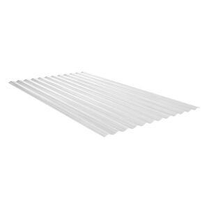 Lichtplatte Polycarbonat Welle 76/18 | NO DROP | 1,4 mm | Breite 1116 mm | 3 Stück | 2,50 m Länge | klar
