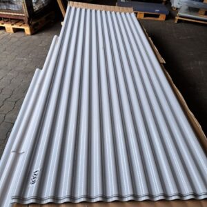 Lichtplatte PVC | Wellplatte | 76/18 | 2,5 mm | Breite 1030 mm | Länge 3 m | wabenstruktur | opal