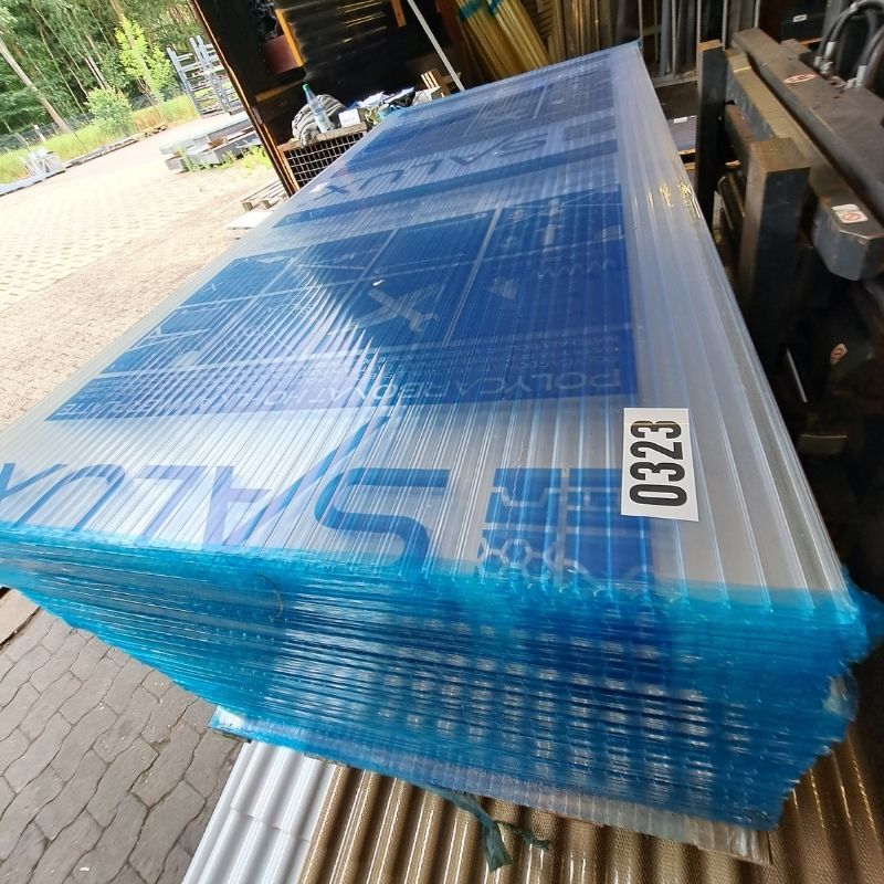 Doppelstegplatte Polycarbonat | 16 mm | Breite 980 mm | Länge 2 m | klar 1 Doppelstegplatte Polycarbonat | 16 mm | Breite 980 mm | Länge 2 m | klar