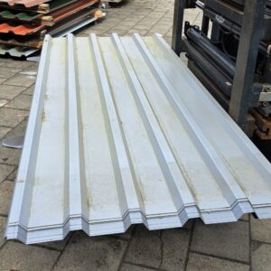 Trapezblech 35/207 | Dach | 2,50 m Länge | Weißaluminium ( RAL 9006 )