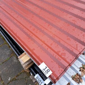Trapezblech 20/138 | Dach | 2,50 m Länge | Rotbraun ( RAL 8012 )
