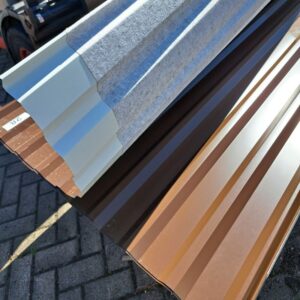 Trapezblech 20/138 | Dach | Anti-Tropf 1000 g/m² | 10 Stück | 2,50 m Länge | Sepiabraun ( RAL 8014 )