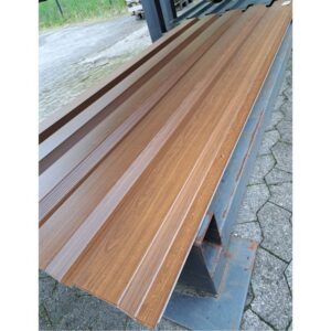 Trapezblech 35/207 | Wand | 5 Stück | 2,51 m Länge | Holzoptik Eiche
