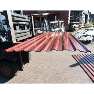 Trapezblech 20/138 | Dach | 9 Stück | 3,00 m Länge | Rotbraun ( RAL 8012 )