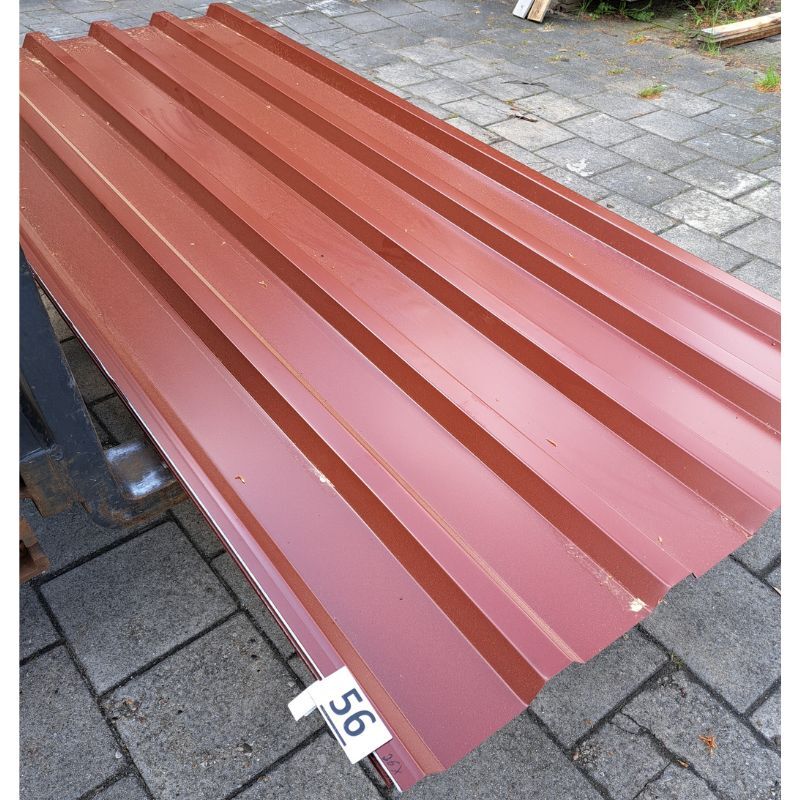 Trapezblech 35/207 | Dach | 2,50 m Länge | Rotbraun ( RAL 8012 ) 1 Trapezblech 35/207 | Dach | 2,50 m Länge | Rotbraun ( RAL 8012 )