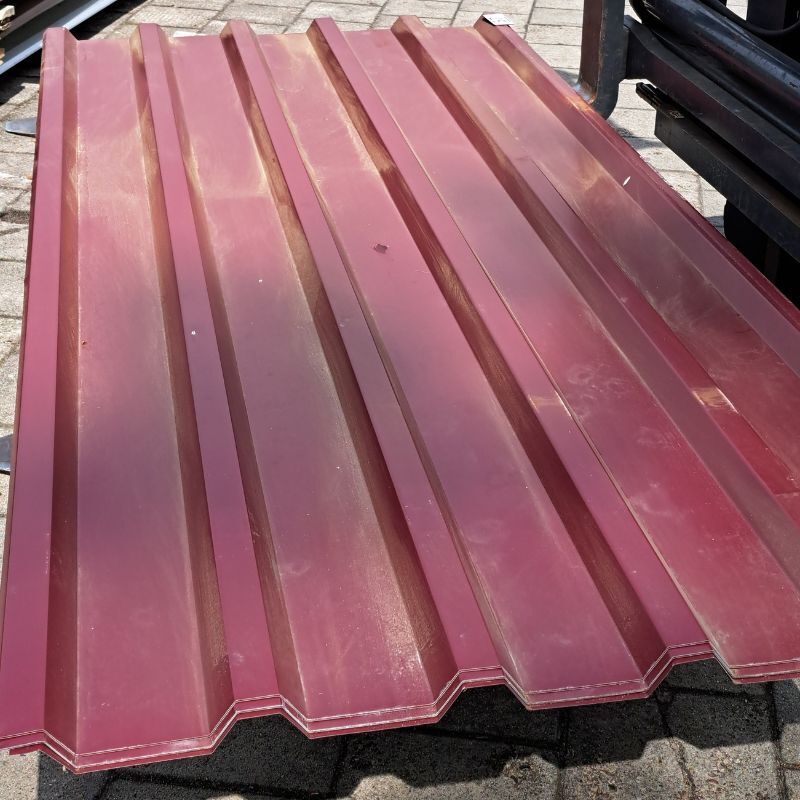 Trapezblech 35/207 | Dach | 2,50 m Länge | Weinrot ( RAL 3005 ) 1 Trapezblech 35/207 | Dach | 2,50 m Länge | Weinrot ( RAL 3005 )