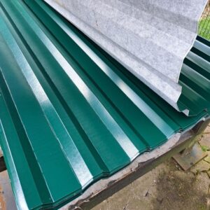 Trapezblech 20/138 | Dach | Anti-Tropf 1000 g/m² | 2,50 m Länge | Moosgrün ( RAL 6005 )