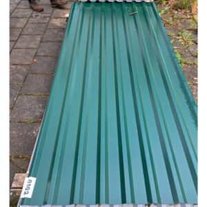 Trapezblech 20/138 | Aluminium | Dach | 2,50 m Länge | Moosgrün ( RAL 6005 )