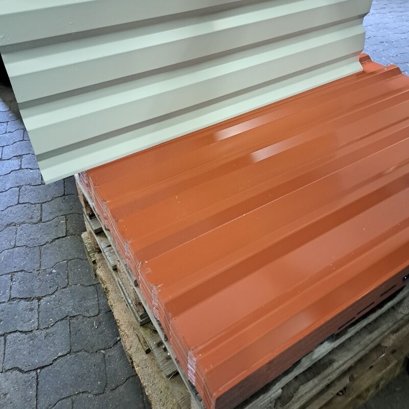 Trapezblech W-20 Mini | Dach | 1,20 m Plattenlänge | Kupferbraun ( RAL 8004 ) 1 Trapezblech W-20 Mini | Dach | 1,20 m Plattenlänge | Kupferbraun ( RAL 8004 )