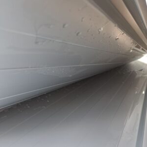 Trapezblech Stehfalzoptik 33/500 | Aluminium | 3,00 m Länge | Weißaluminium ( RAL 9006 )