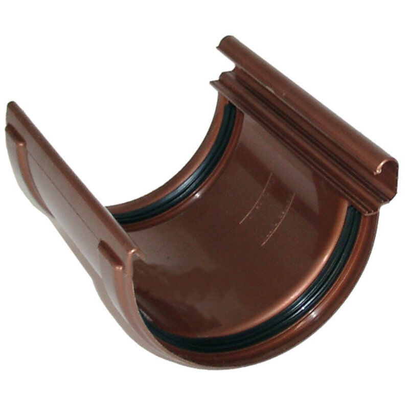 Rinnenverbinder mit Gummidichtung für 125 mm Kunststoff Dachrinne 1 Rinnenverbinder mit Gummidichtung für 125 mm Kunststoff Dachrinne
