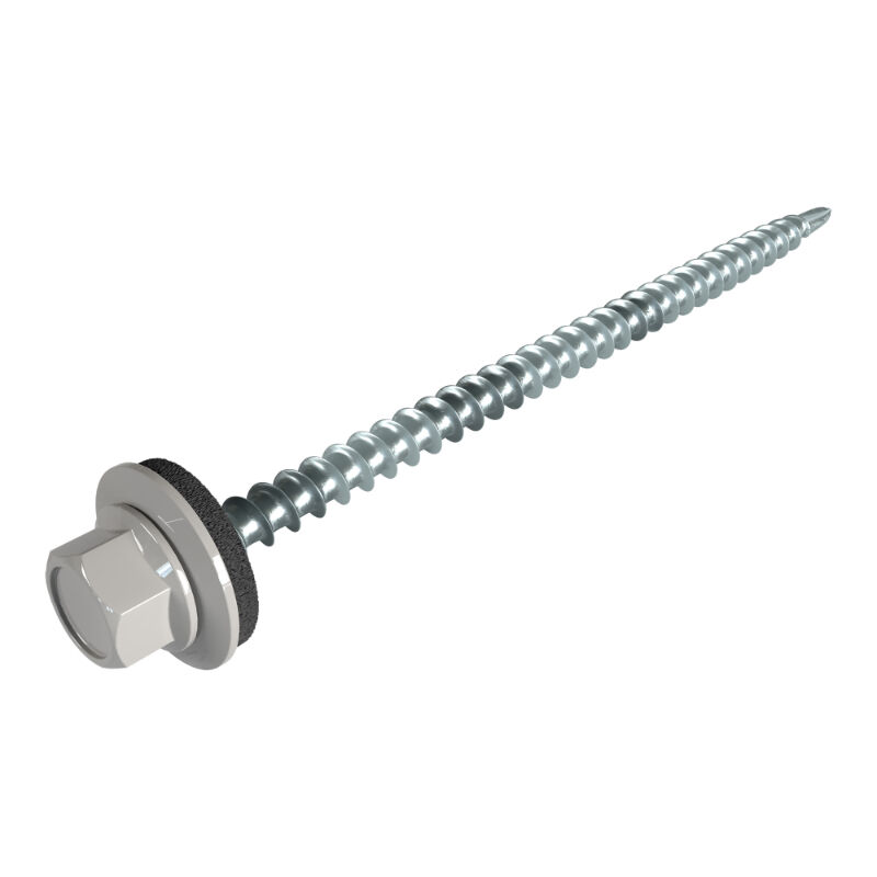 Sechskant Systemschrauben | Befestigung Hochsicke auf Holzunterkonstruktion | 100 Stk./Pak. | 4,8 x 80 mm 1 Sechskant Systemschrauben | Befestigung Hochsicke auf Holzunterkonstruktion | 100 Stk./Pak. | 4,8 x 80 mm