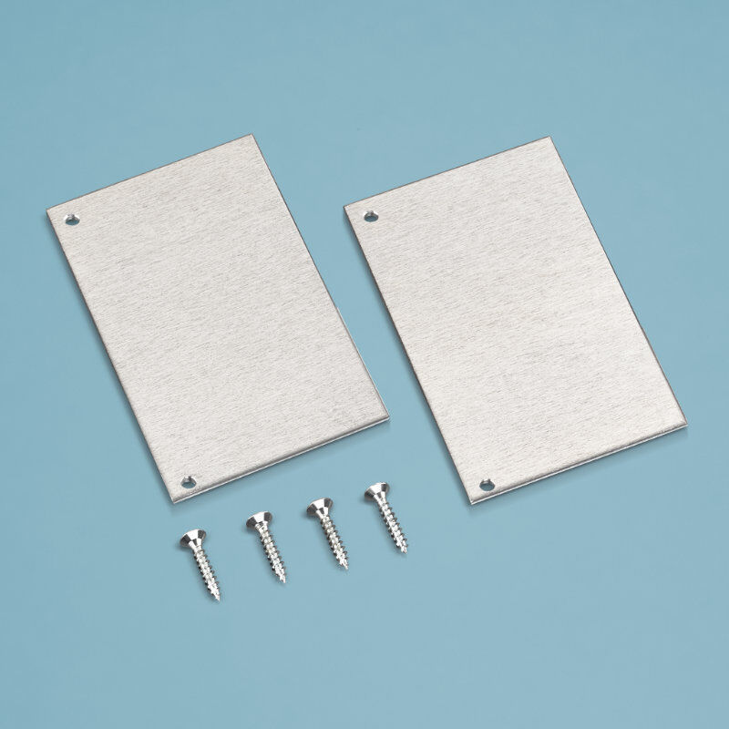 Seitenblenden für Alu-Wandanschluss pressblank 1 Seitenblenden für Alu-Wandanschluss pressblank