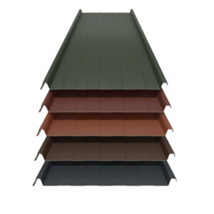 SONDERPOSTEN Trapezblech Stehfalzoptik 33/500 | Dach | 0,40 – 0,45 mm | Stahl | Prägung | Glatt | 548 mm Breite | 25 µm Polyester