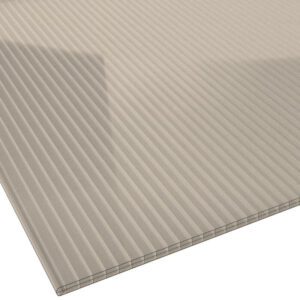 Stegplatte Polycarbonat | 16 mm | Breite 980 mm | bronze