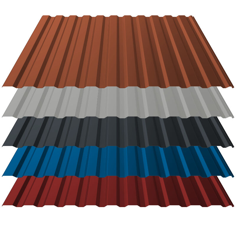 Trapezblech T14+ | Dach | 0,50 mm | Stahl | Verzinkt – ZINKOMAG, Aluzink, 25 µm Polyester 1 Trapezblech T14+ | Dach | 0,50 mm | Stahl | Verzinkt – ZINKOMAG, Aluzink, 25 µm Polyester