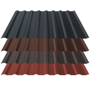 Trapezblech T18 | Dach | 0,50 mm | Stahl | Anti-Tropf 900 g/m² inkl. Vliesrückschnitt | 35 µm Matt Innova